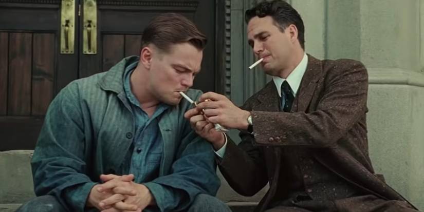 Leonardo DiCaprio as Teddy/Andrew and Mark Ruffalo as Dr. Sheehan in Shutter Island