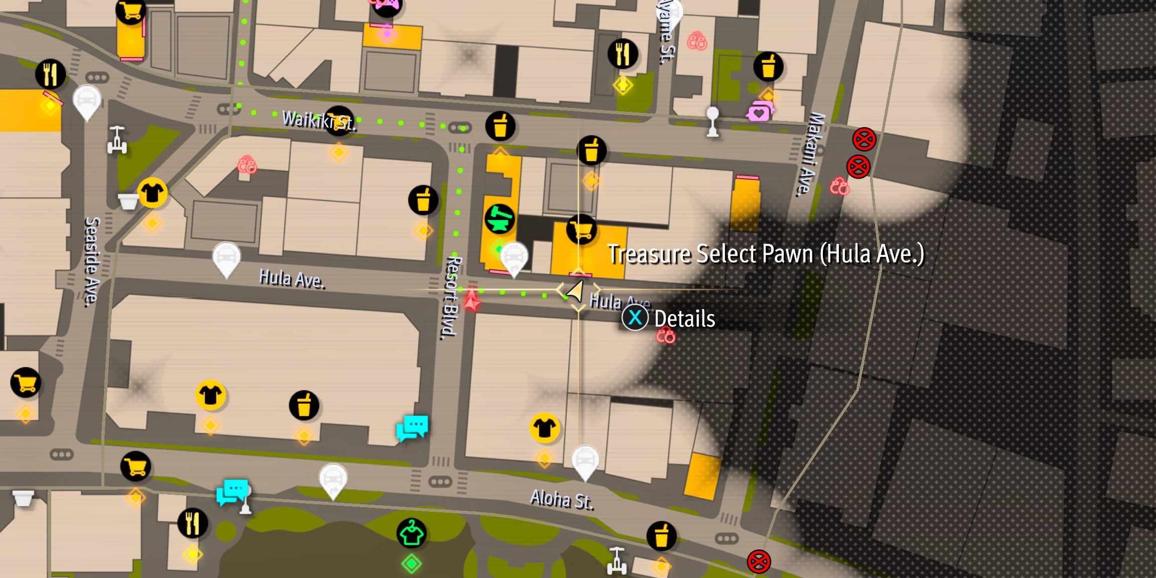 Golden ball masked doll map location in Like a Dragon: Pirate Yakuza in Hawaii