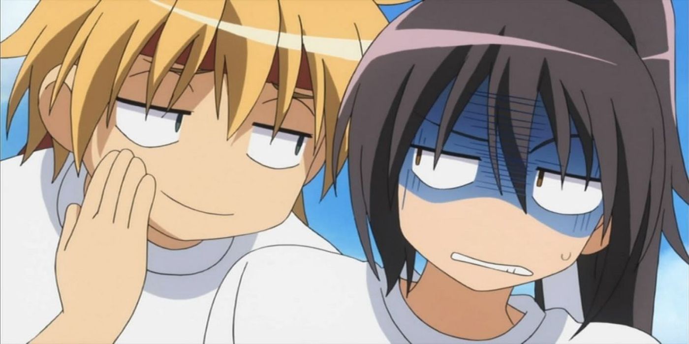 Usui inclinando-se para Misaki em Maid-sama!