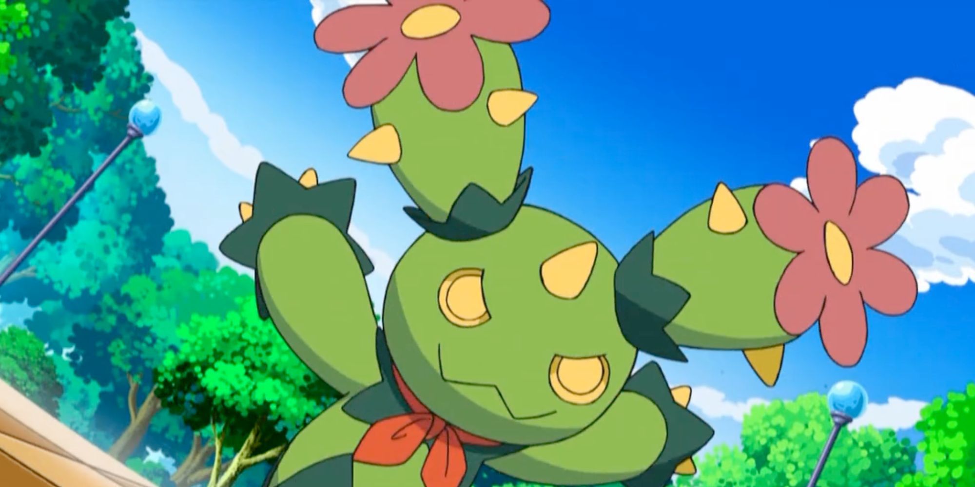 Pokémon anime'den eşarp ile maractus