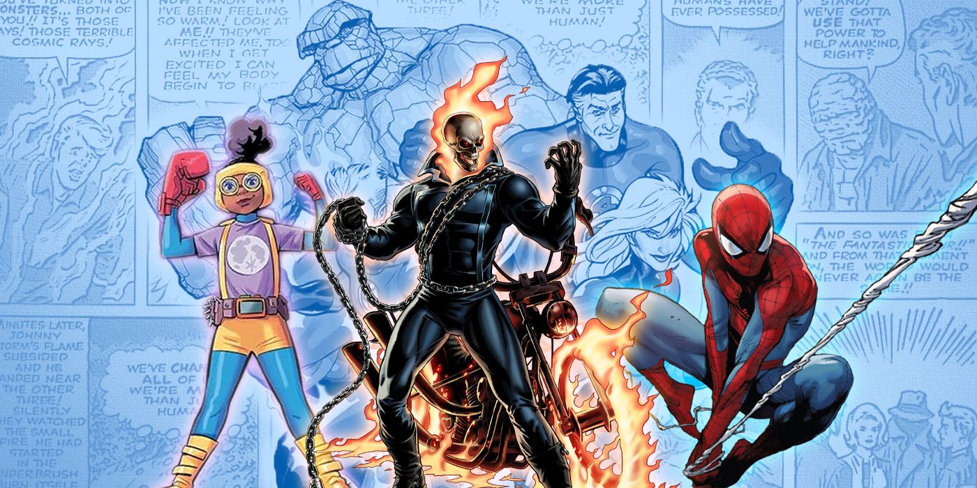 Moon Girl, Spider-Man, Ghost Rider, Fantastic Four