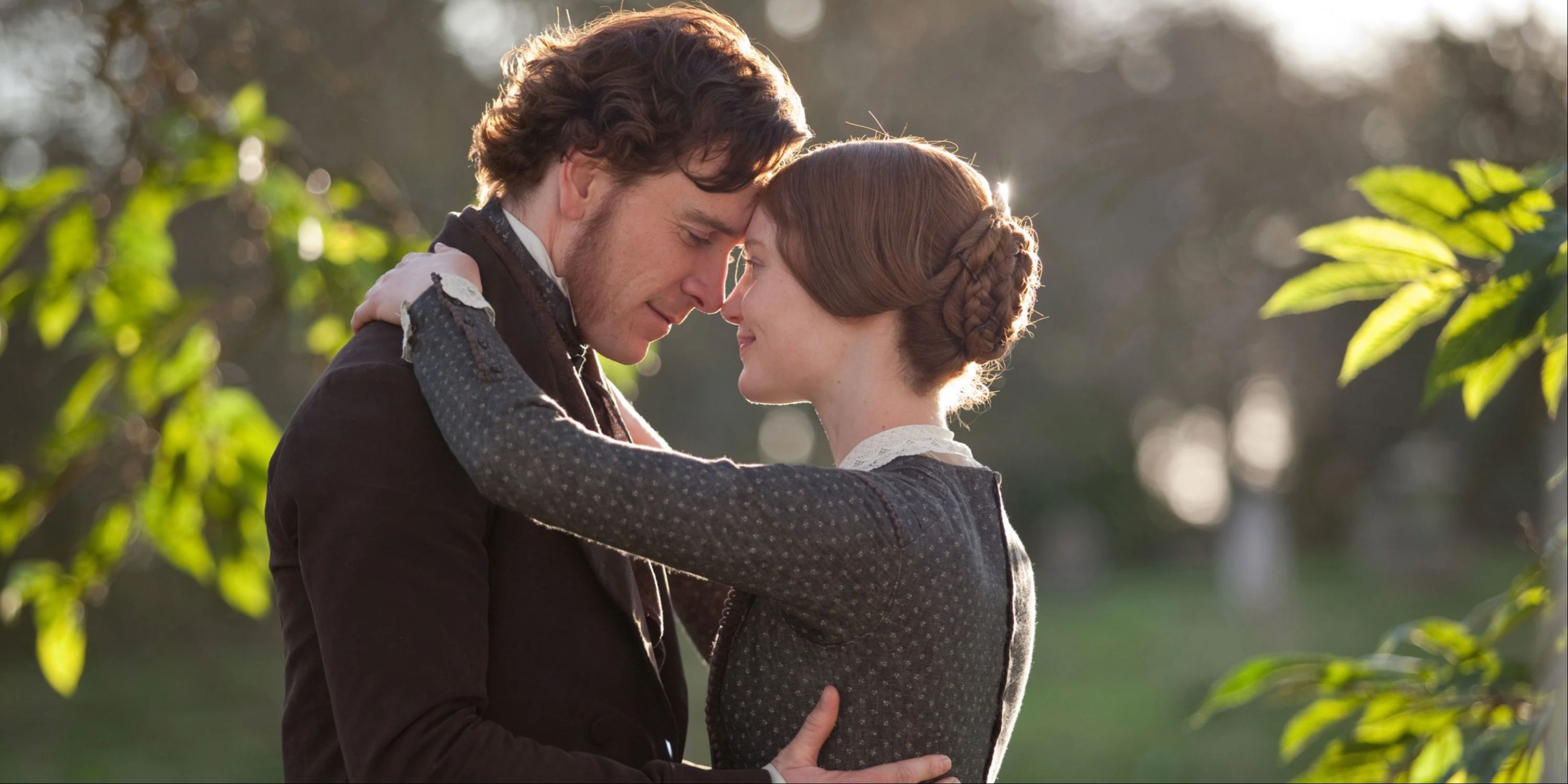 Mia Wasikowska e Michael Fassbender em Jane Eyre