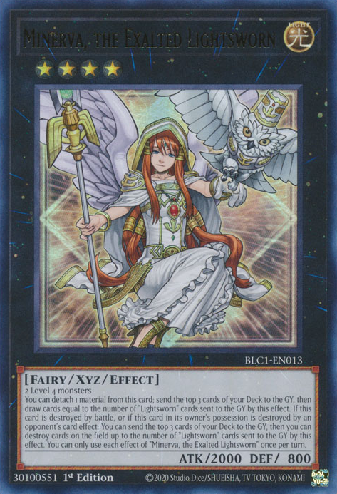 Minerva, yu-gi-oh'daki yüce ışık! TCG/OCG.