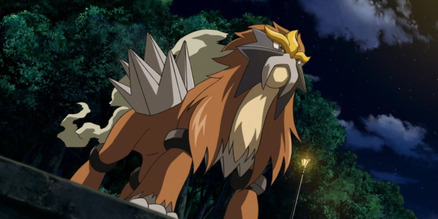 Entei en el anime de Pokémon