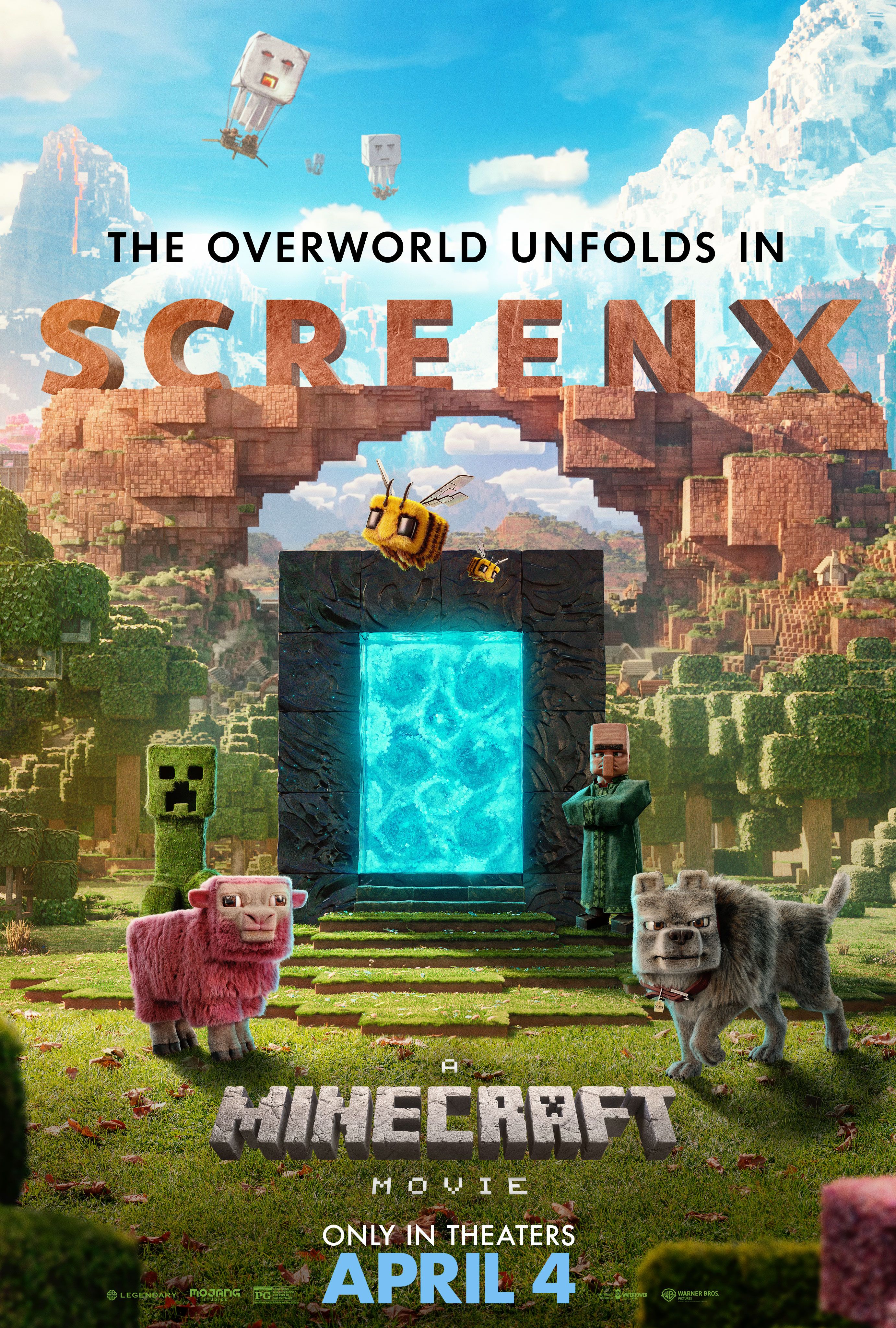 Screenx Bir Minecraft Film Anahtar Sanatı