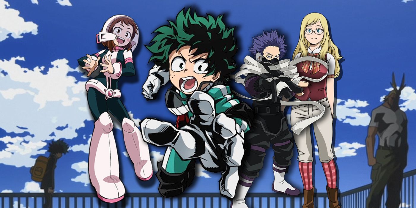 Deku, Ochaco, Hitoshi Shinso, Melissa Shield