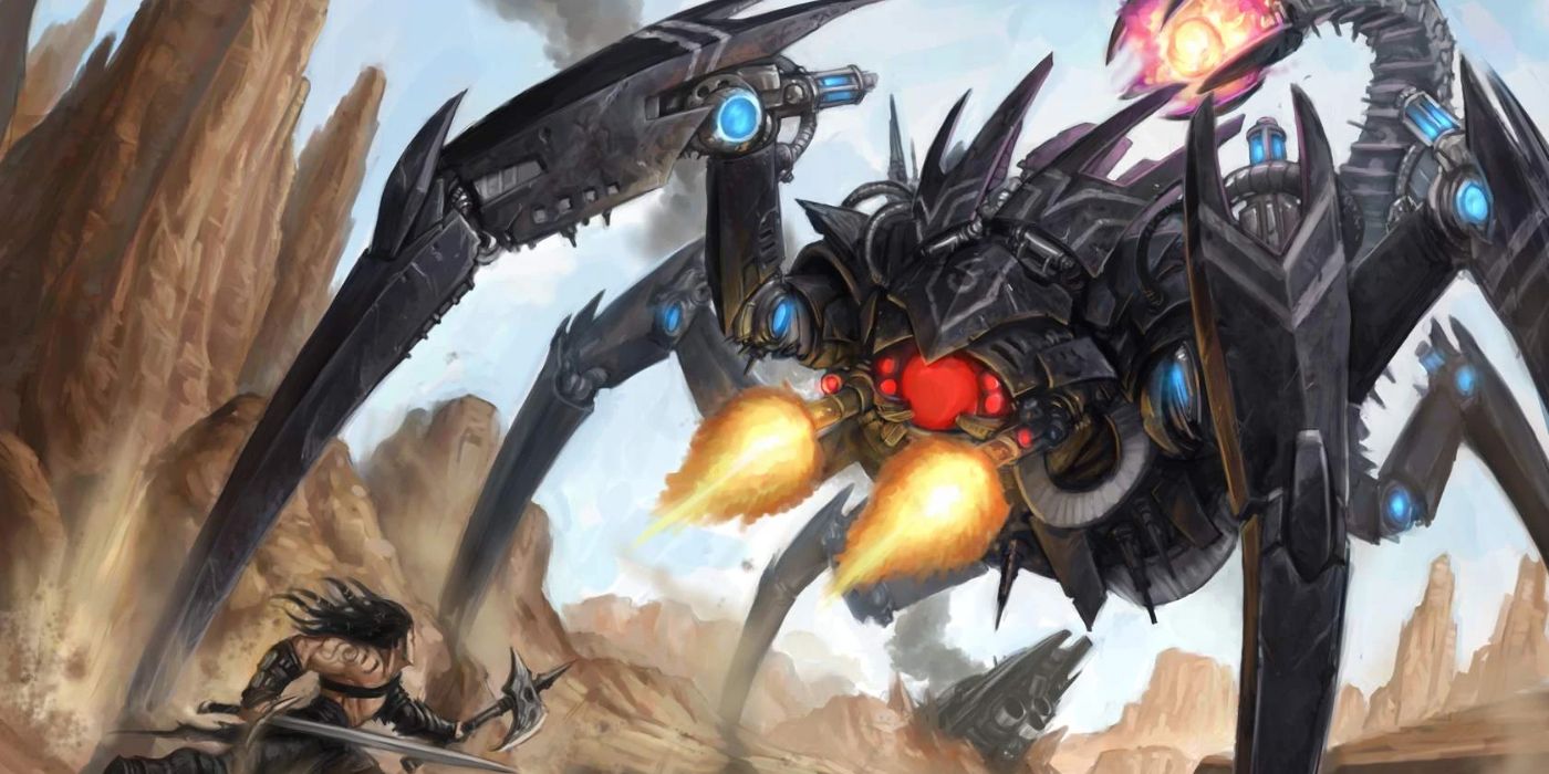 Pathfinder'da bir Numerian Annihilator Robotunda çift kullanıcı bir barbar ücret