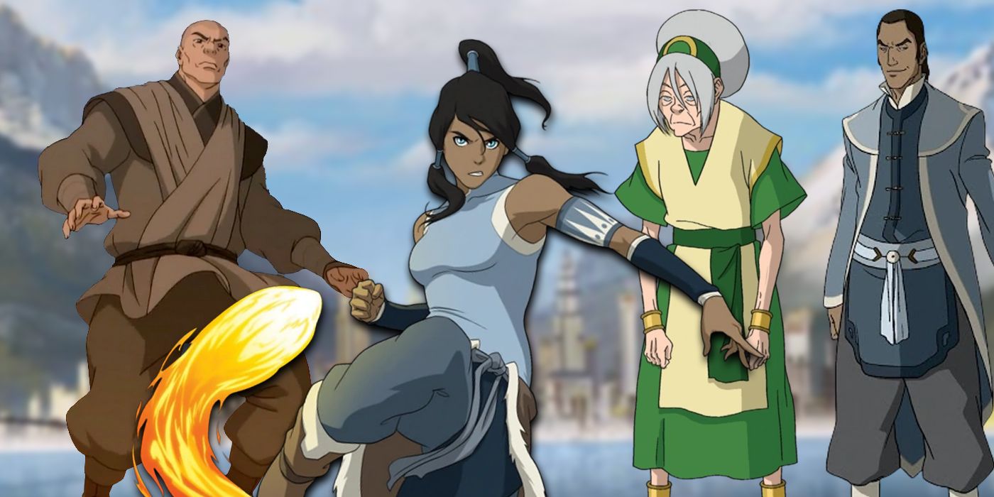 Old Toph Beifong, Avatar Korra, Zaheer, Tarrlok