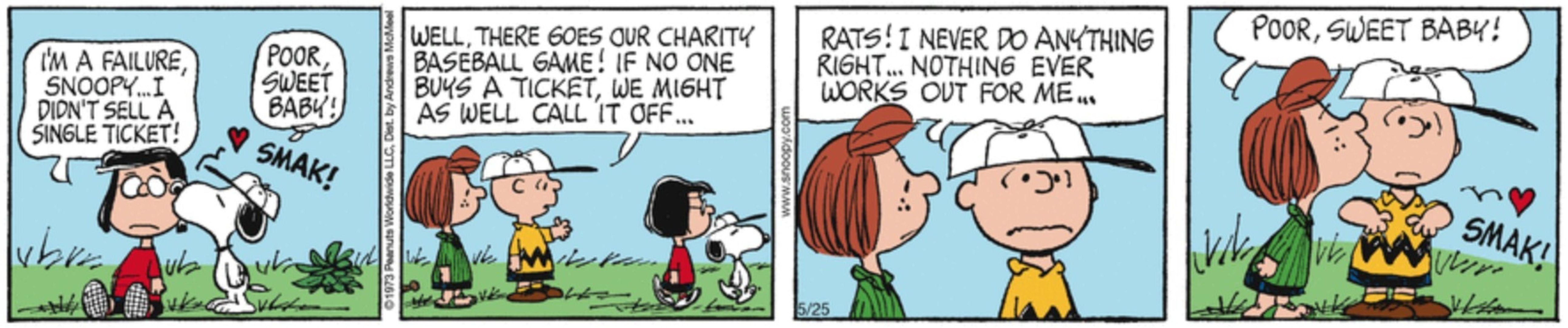 Patty bacia Charlie Brown