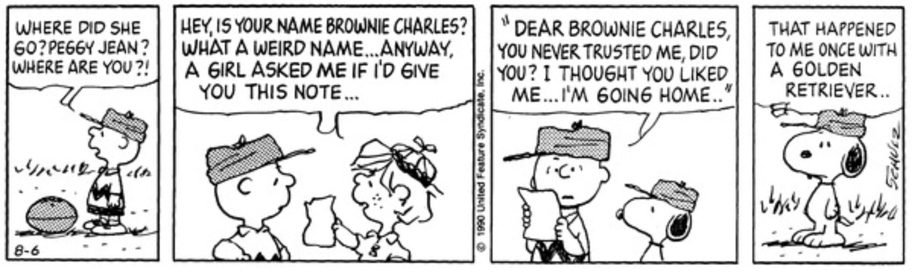 Peggy Jean è arrabbiata con Charlie Brown