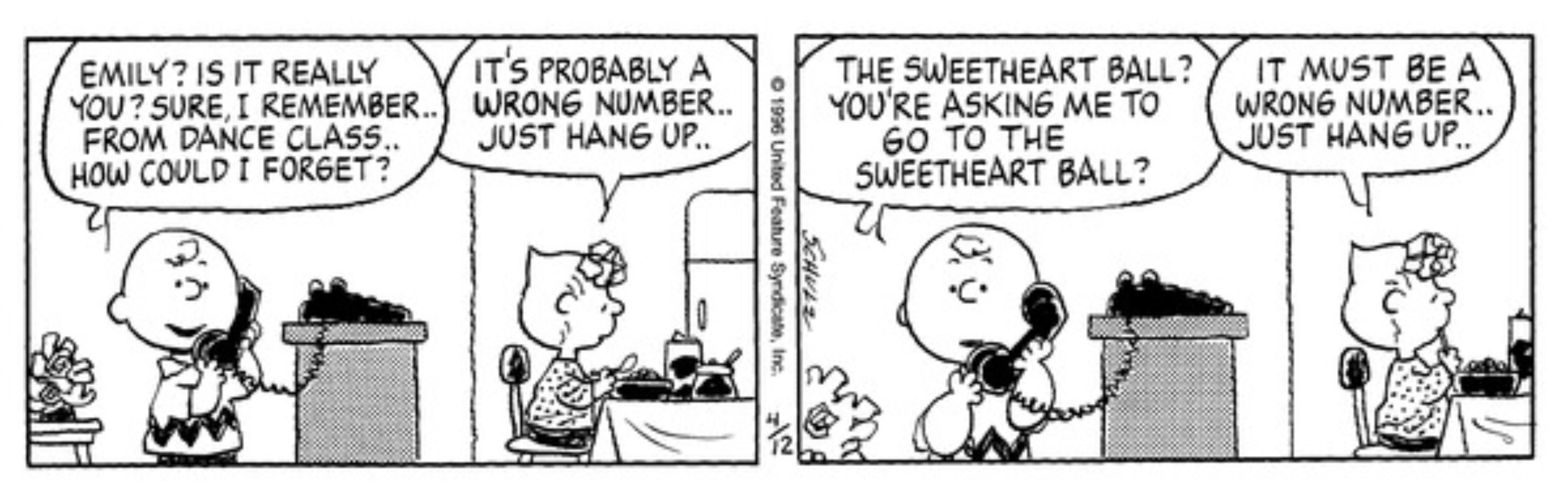 Emily asks Charlie Brown out