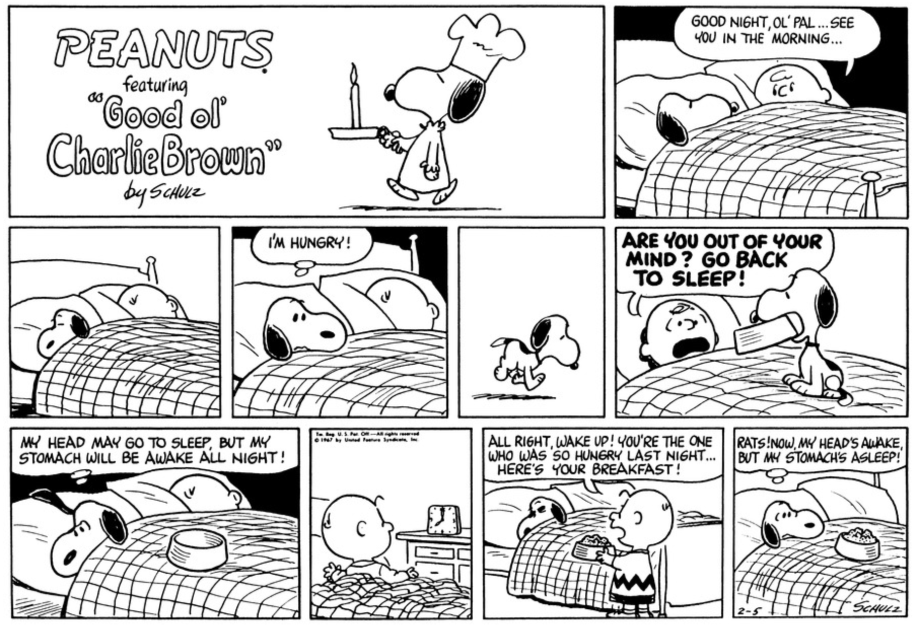 Snoopy Wants a Midnight Snack in Peanuts