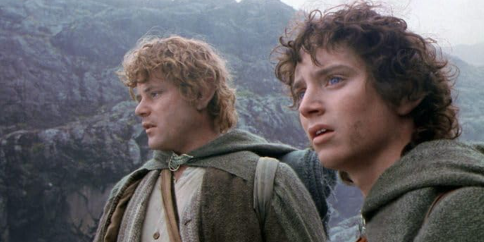 Frodo ve Sam Wander, iki kulede Emyn Muil'i kaybetti.