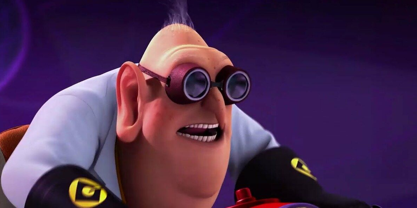 Dr. Nefario, Despicable Me'de bir şey icat ediyor.