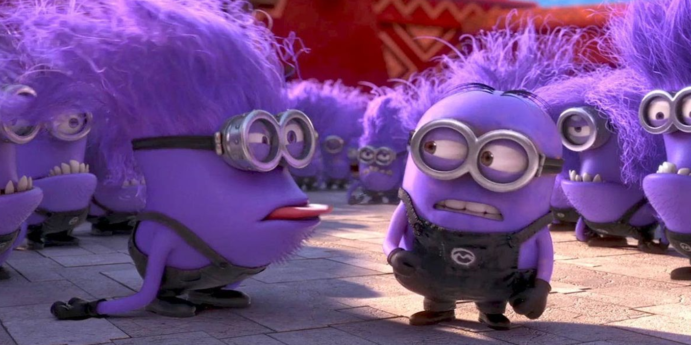 Mor minyonlar Despicable Me'de tartışıyor 2.