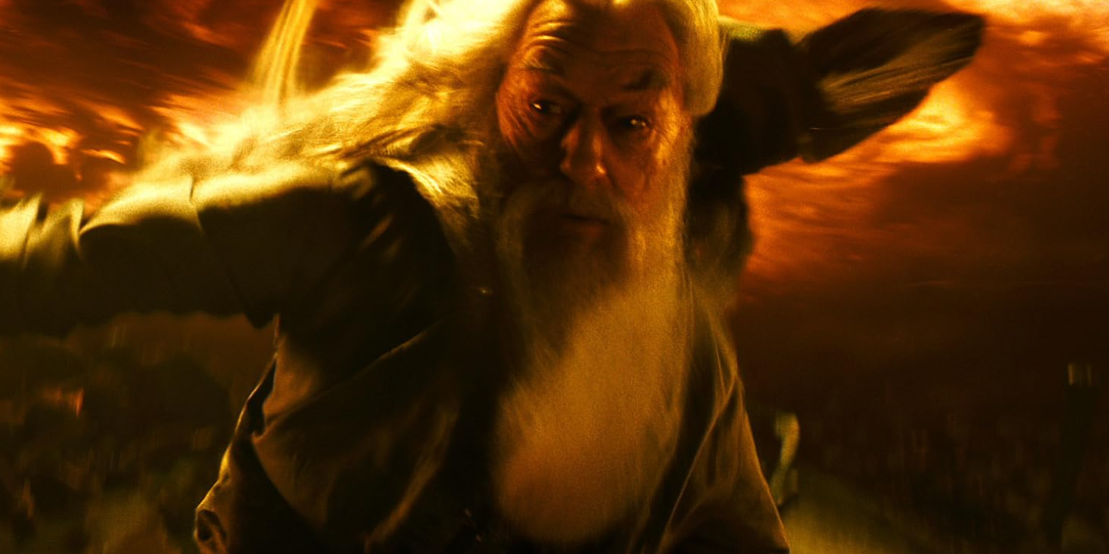 Dumbledore, Harry Potter ve Half-Blood Prensi'nde Firestorm atıyor.