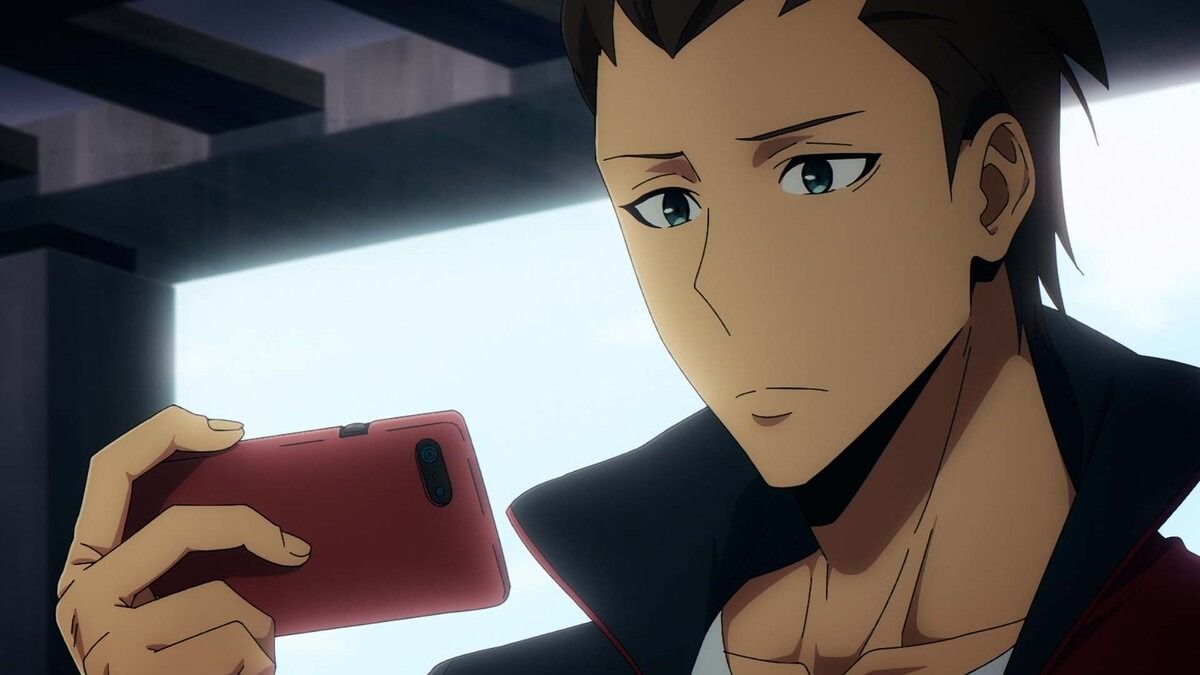 Solo Leveling Season 2 Episode 9 with character looking at his phone