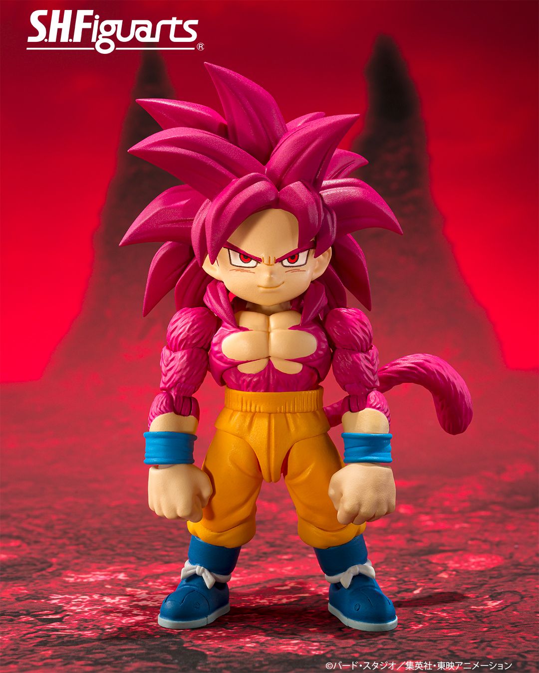 The official Dragon Ball website announced a new S.H.Figuarts of Super Saiyan 4 Goki (Mini) from Daima.