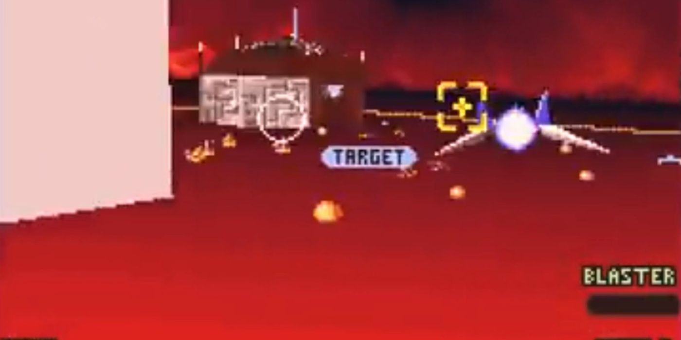 SNES için Star Fox 2, Arwing Combat View'un arkasında oyun oynuyor.