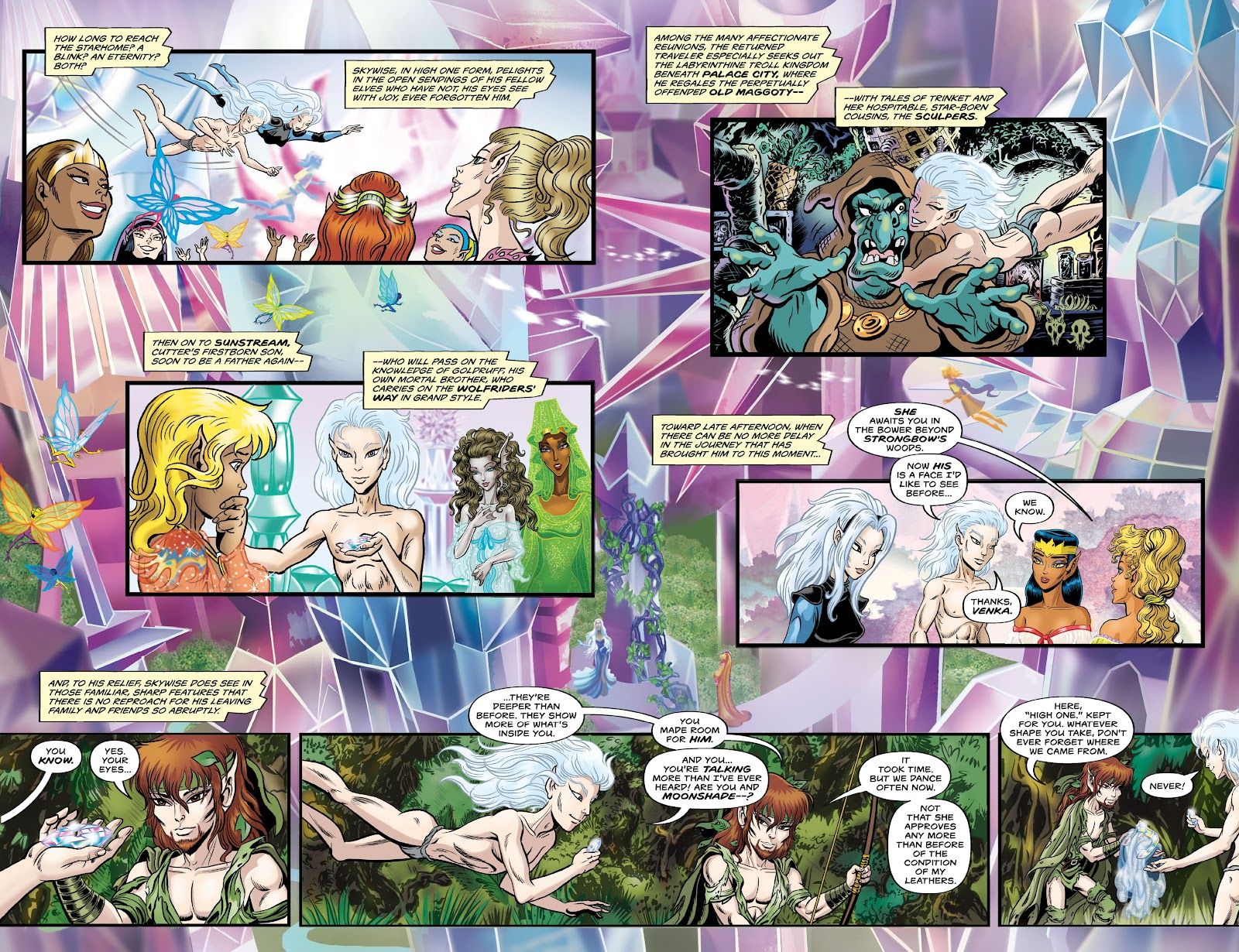 A double-page spread from Stargazer's Hunt