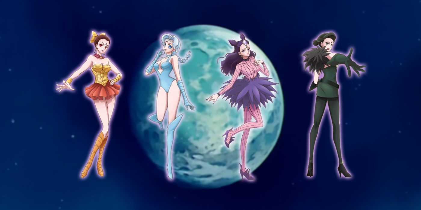 Irmãs sobrenaturais Sailor Moon, Koan, Berthier, Calaveras, Petz