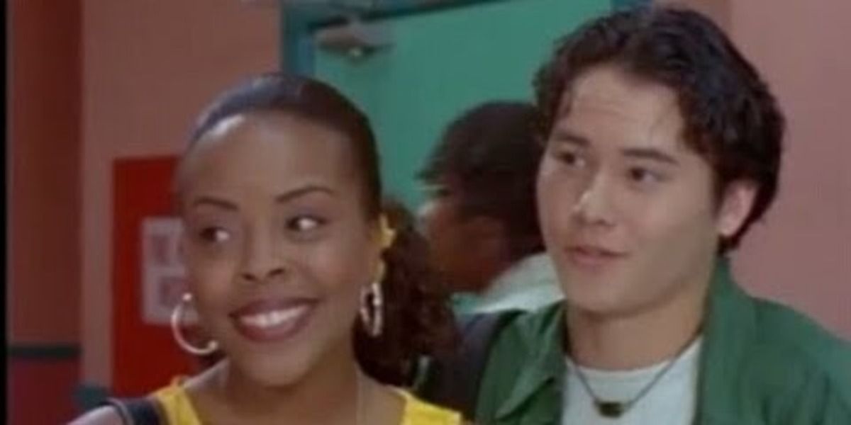 Nakia Burrise como Tanya Sloan e Johnny Yong Bosch como Adam Park do Power Rangers Zeo