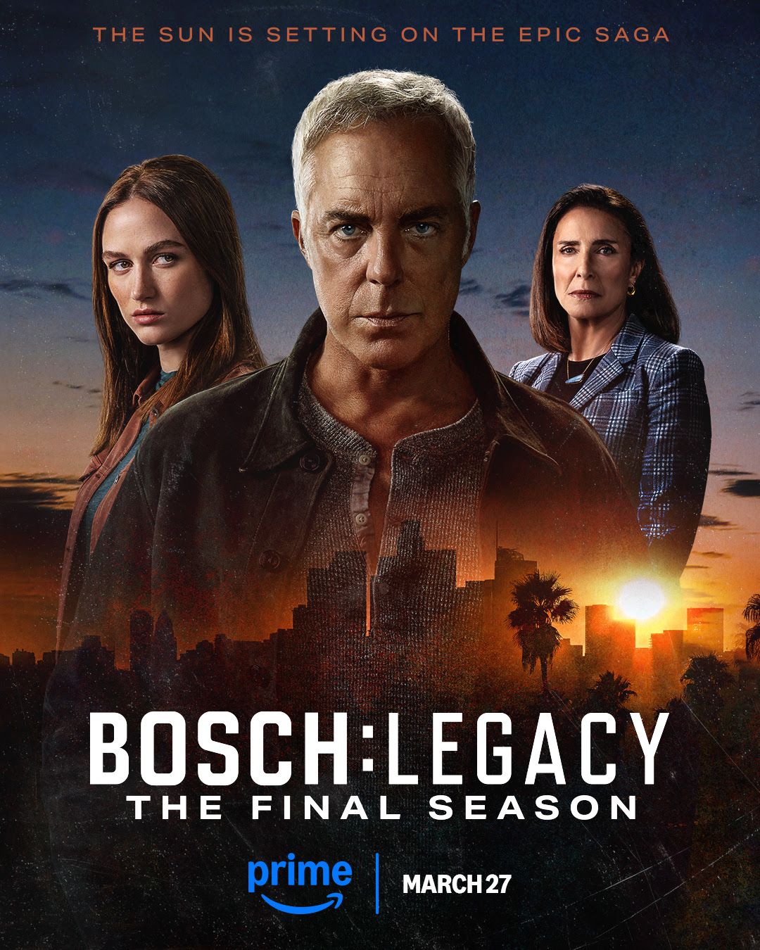 The poster for the third and final season of Bosch: Legacy.