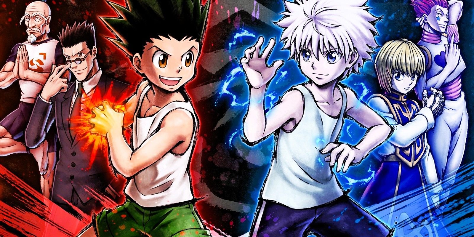 Gon, Killua and other main characters from Hunter x Hunter Nen x Impact