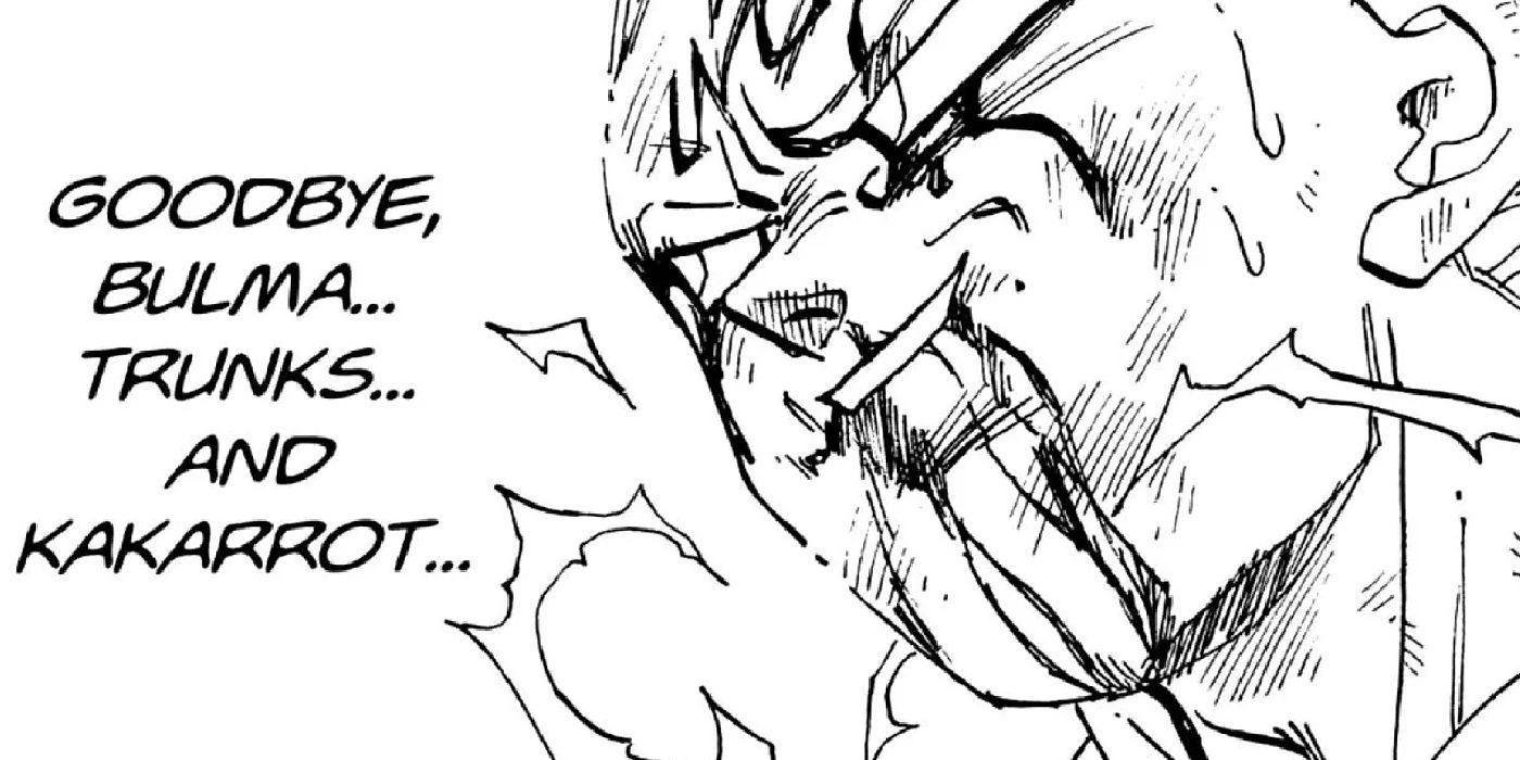 Vegeta, Dragon Ball Manga'da Majin Buu'ya karşı son patlamayı kullanıyor