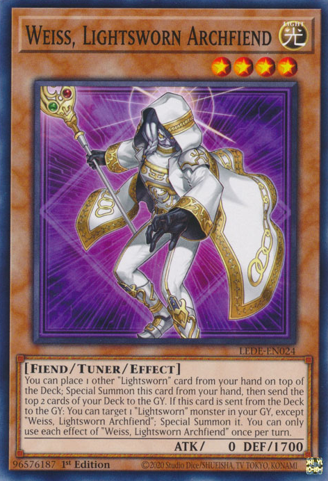 Weiss, Yu-Gi-Oh'da Lightsworn Archifiend! TCG/OCG.