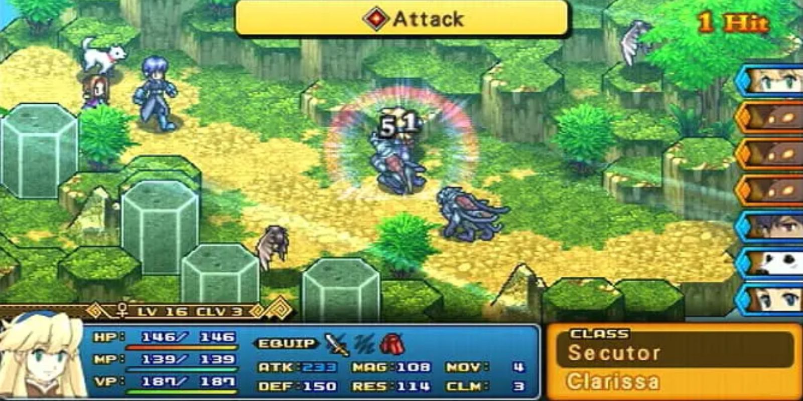 Wild Arms XF Oyun, Clarrisa ile Bir Kurtla Savaşıyor