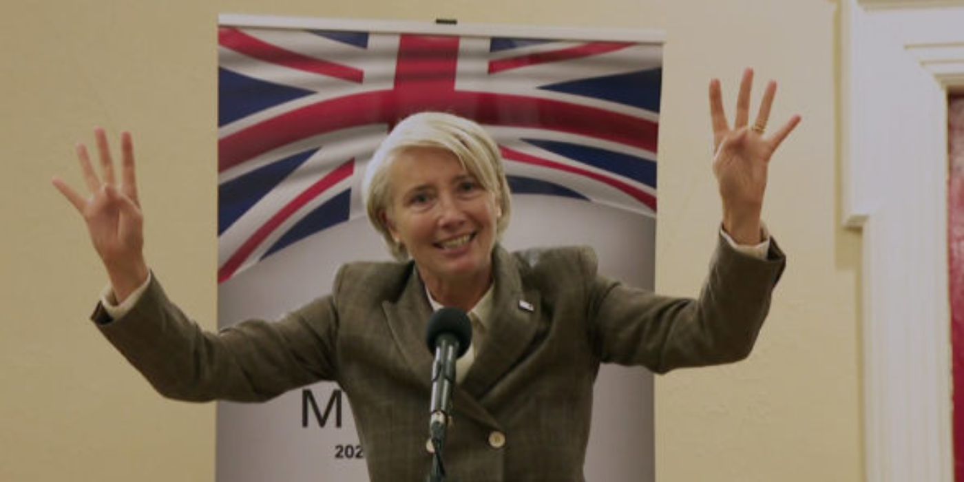 Emma Thompson como a RT Hon Vivienne Rook MP dos anos e anos