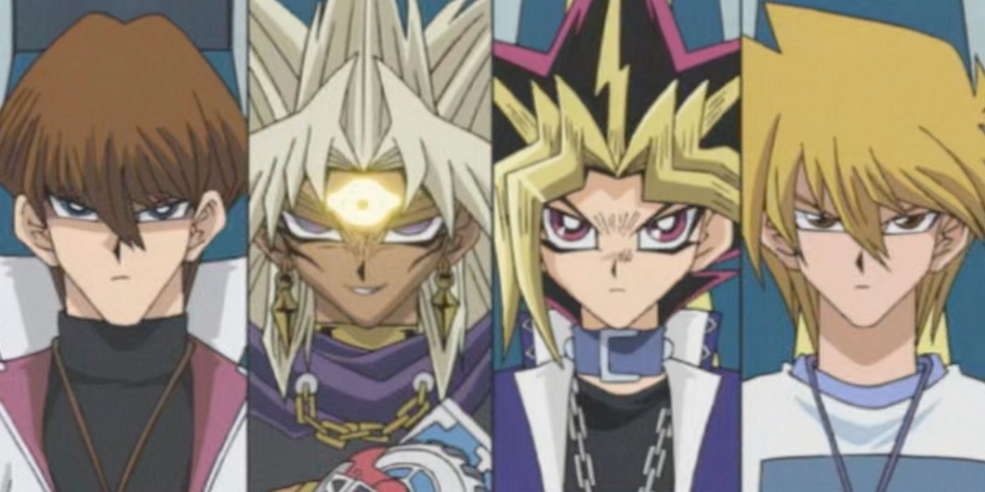 Yu-Gi-oh Battle City Battle Royale entre Kaiba, Marik, Yugi y Joey