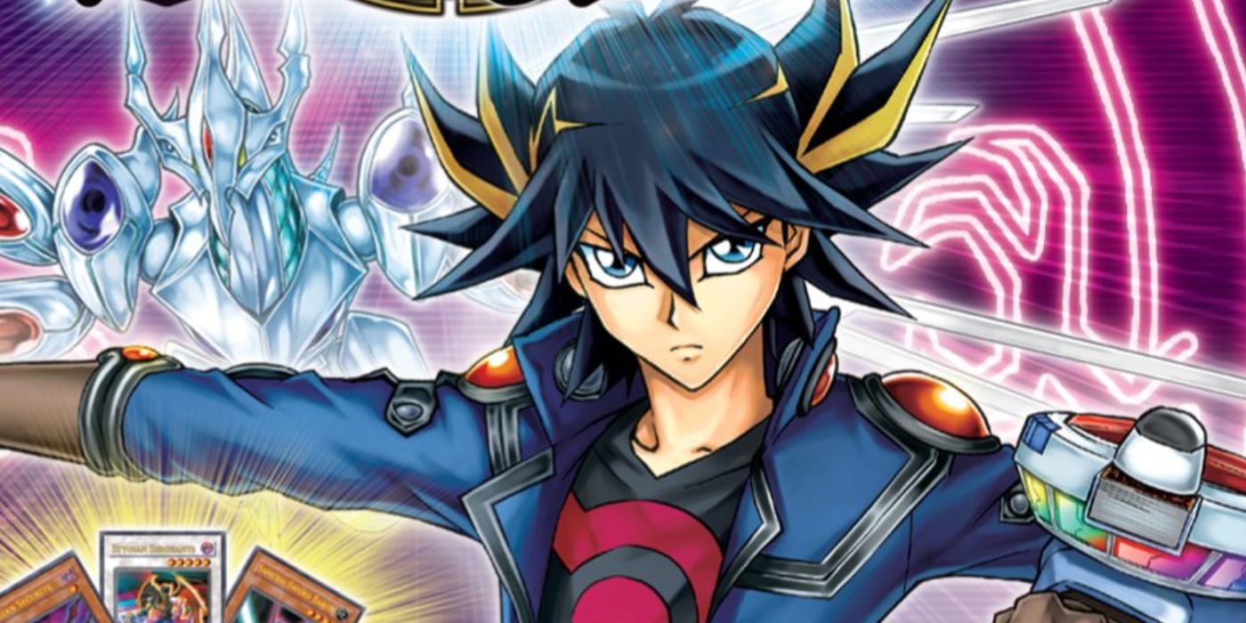 ¡Yusei Fudo extiende el brazo en la cubierta de Yu-Gi-Oh! El 5D Arcadia Reversal: World Championship 2010