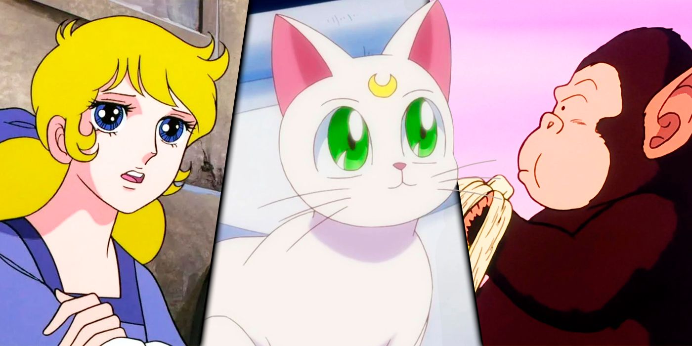 RTEMIS de Sailor Moon, Rosalie de la Rose de Versailles and Dragon Ball Z bubbles