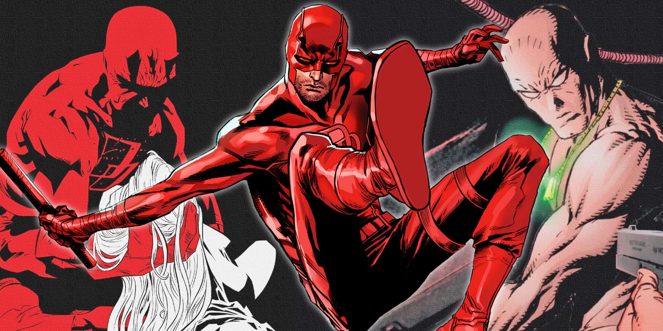 Daredevil with the death of Karen Page and White Tiger from Marvel Comics