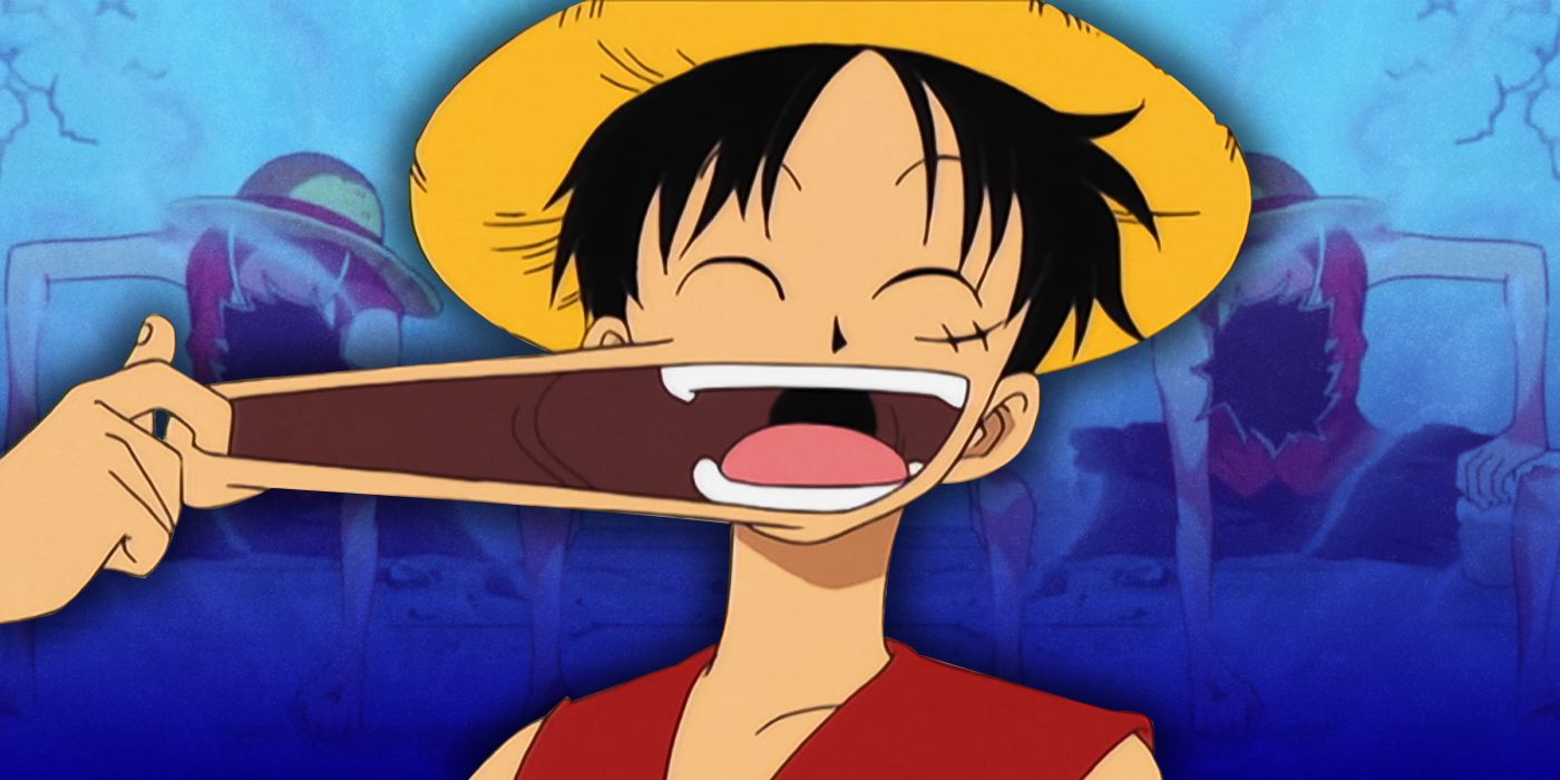 Imagens de Luffy em uma peça