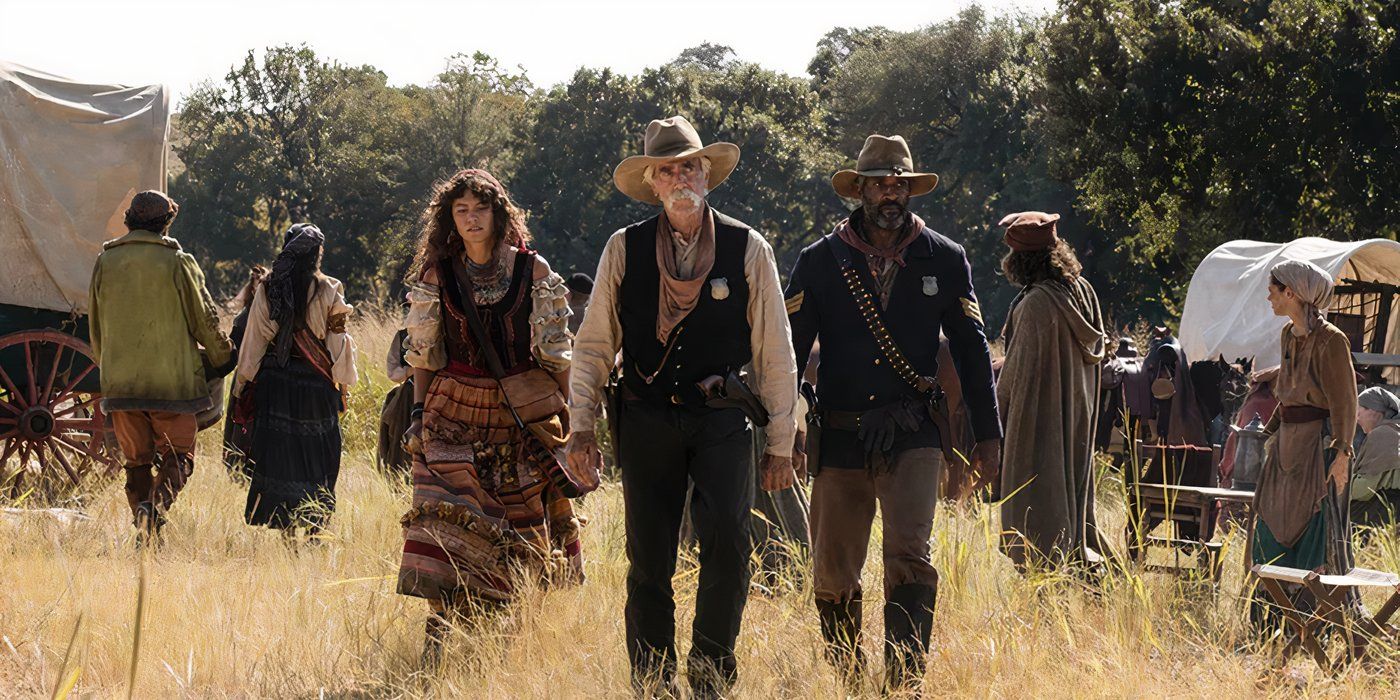 Shea and his allies keep the peace during the journey West in 1883.