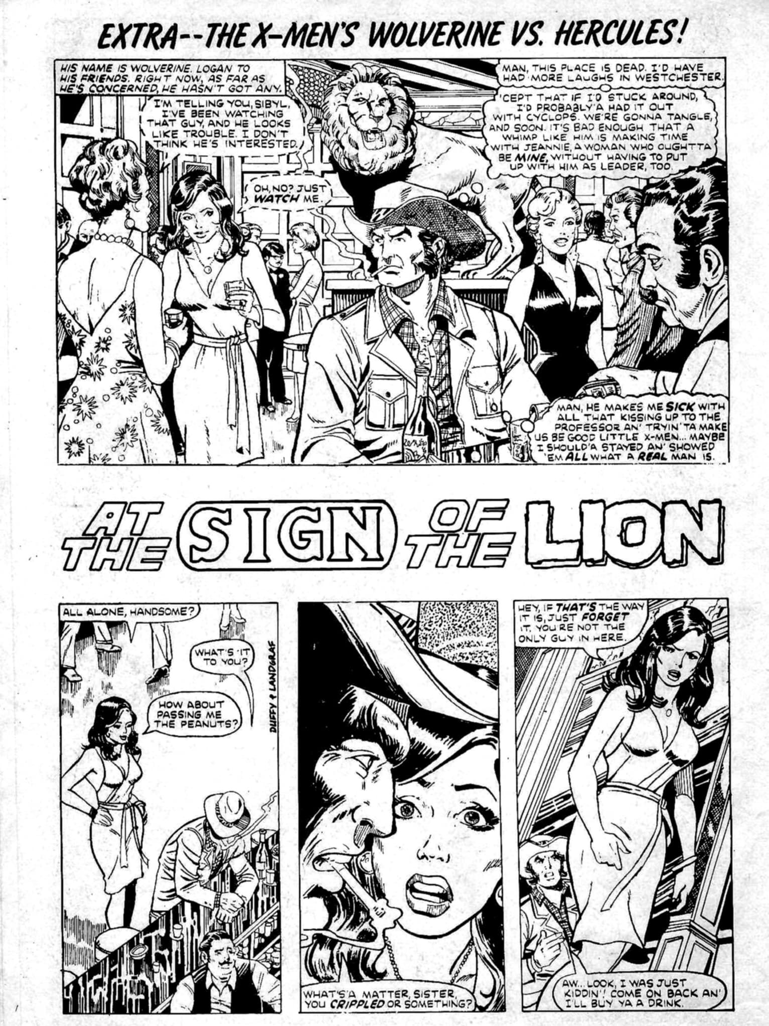 Wolverine meets Hercules at a bar