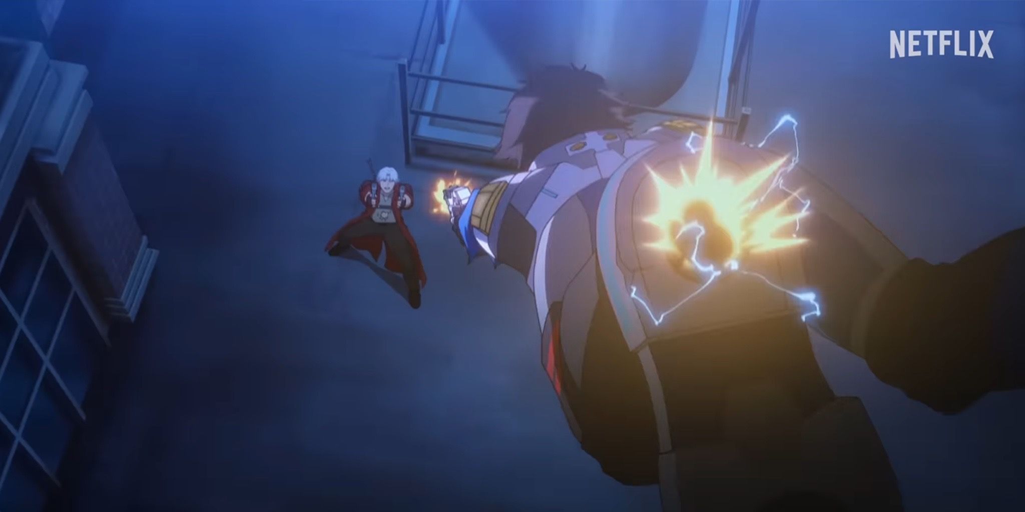 Lady tem um tiroteio com Dante em Devil May Cry