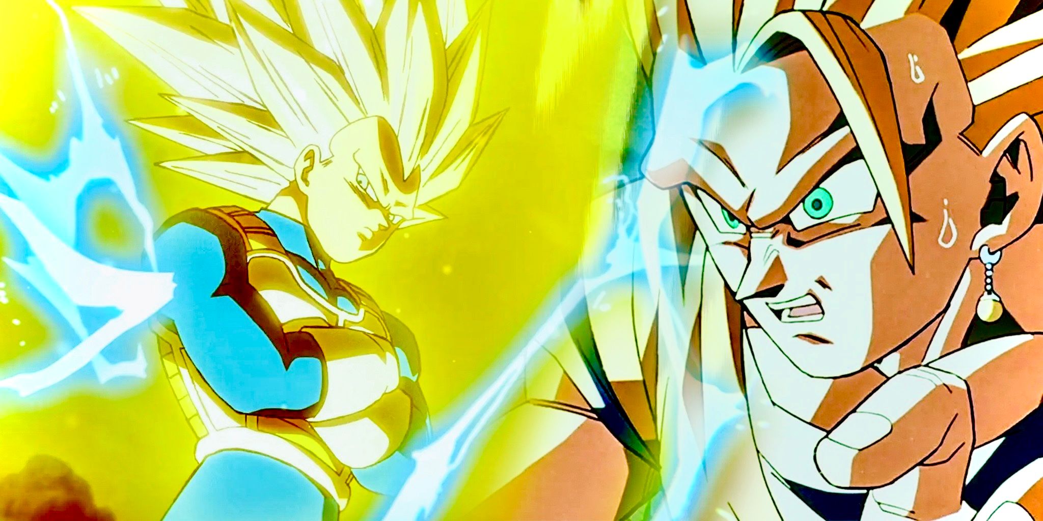 Super Saiyan 3 Goku afraid of Ultra Vegeta 1 in DBZ and Dragon Ball DAIMA