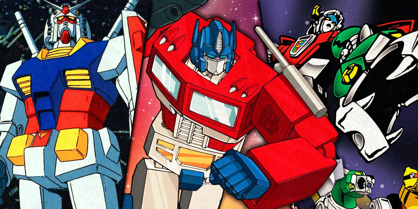 Images of Transformers, Voltron and Gundam