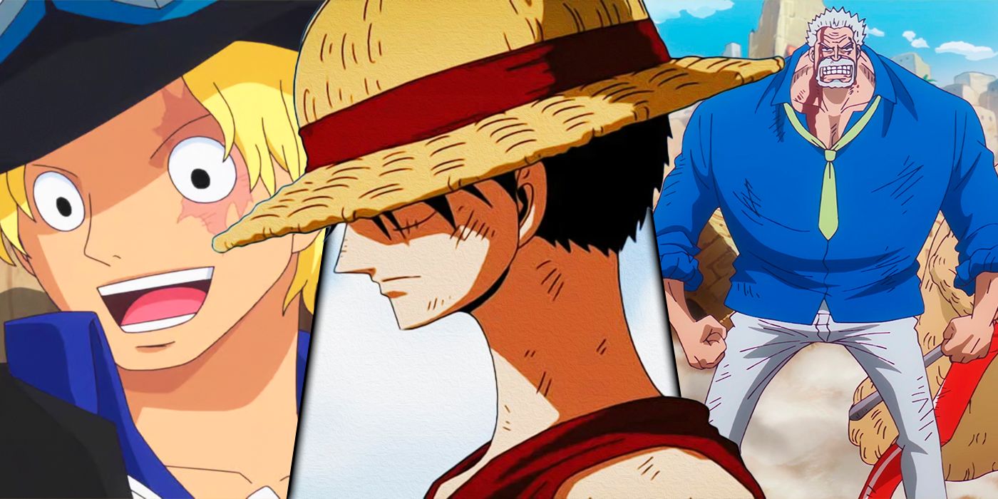 Luffy, Garp e Sabo de uma peça