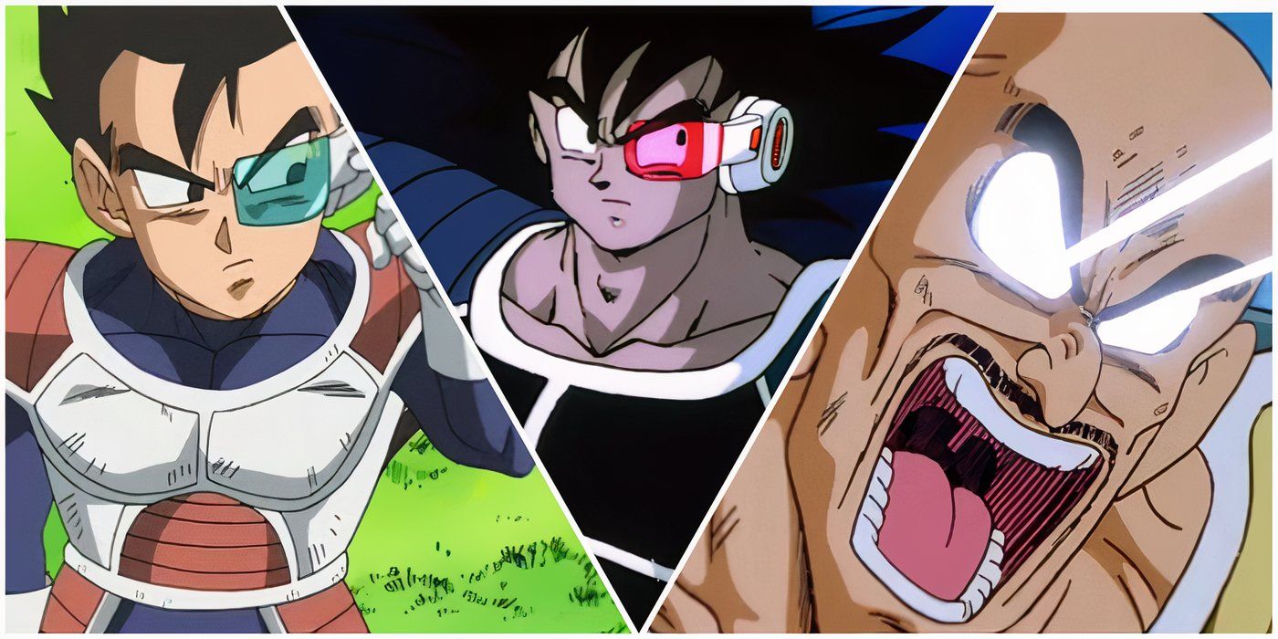 Tarble, Turles, and Nappa from Dragon Ball.