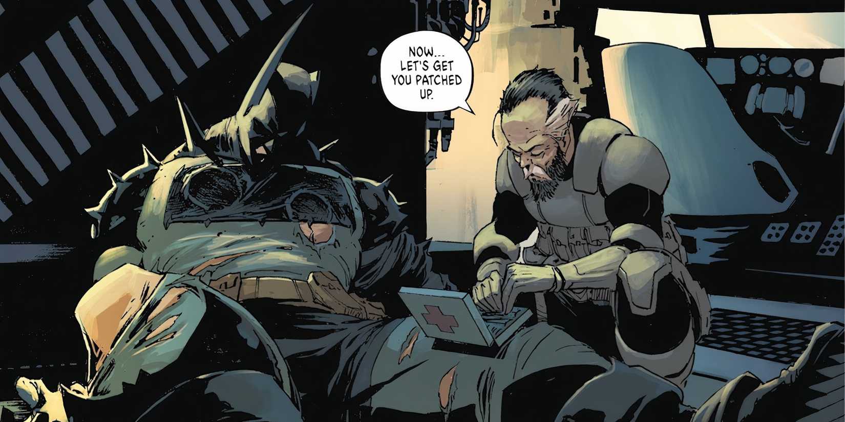 Alfred helps Bruce in Absolute Batman #6