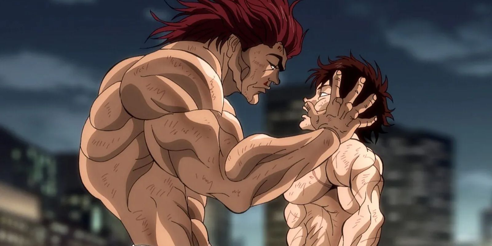 Baki Being Held by His Dad