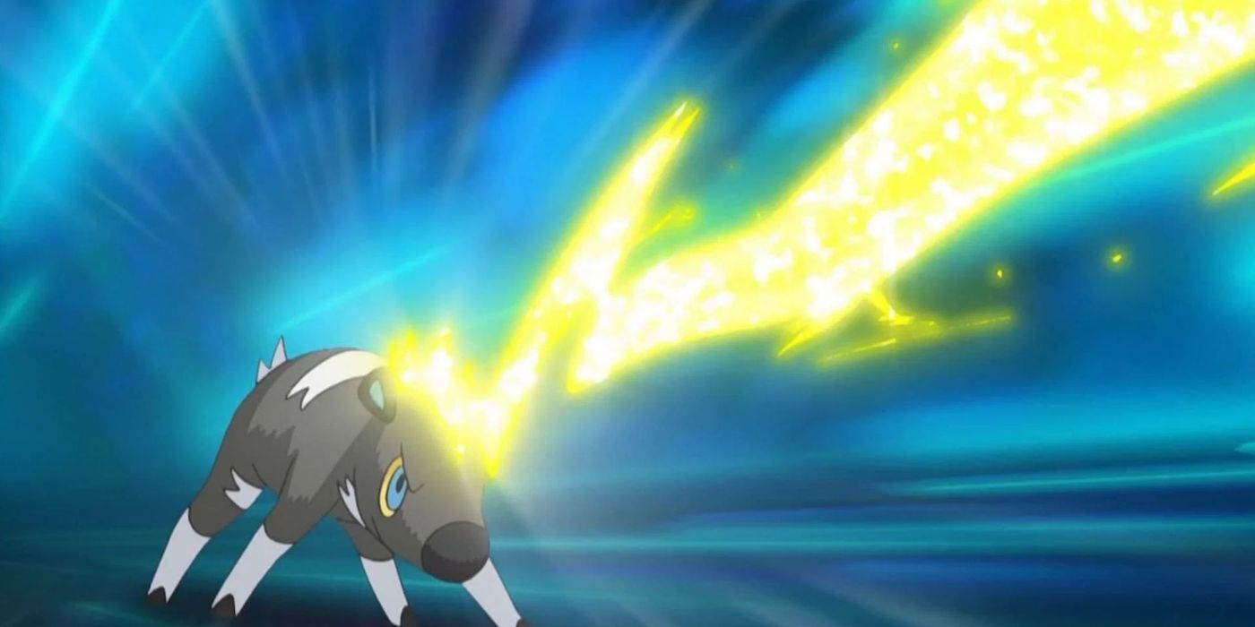 Blitzle shoots a bolt of lightning from the rod on its head in Pokémon.