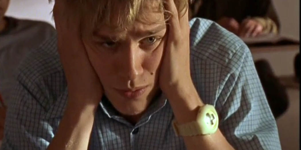 Charlie Hunnam as Lloyd having an existential crisis in Undeclared