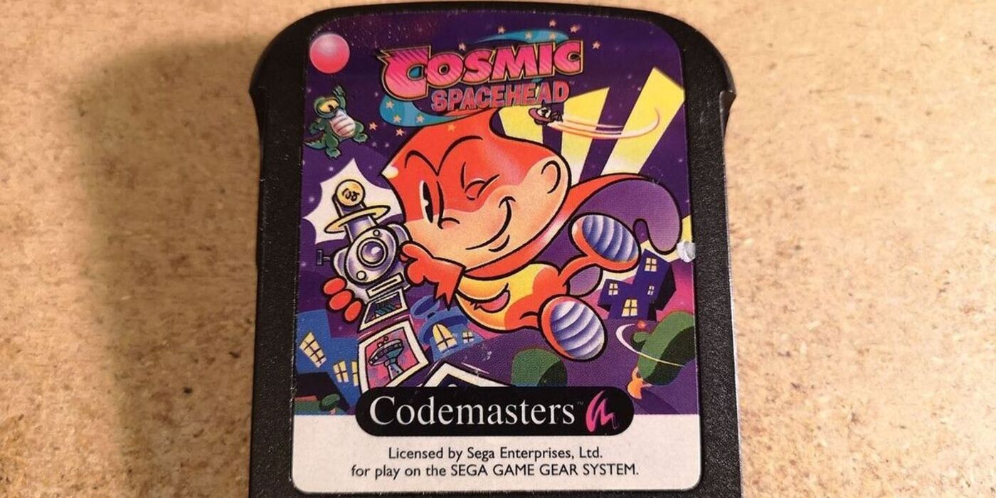 Cosmic Spacehead Game Gear cartridge