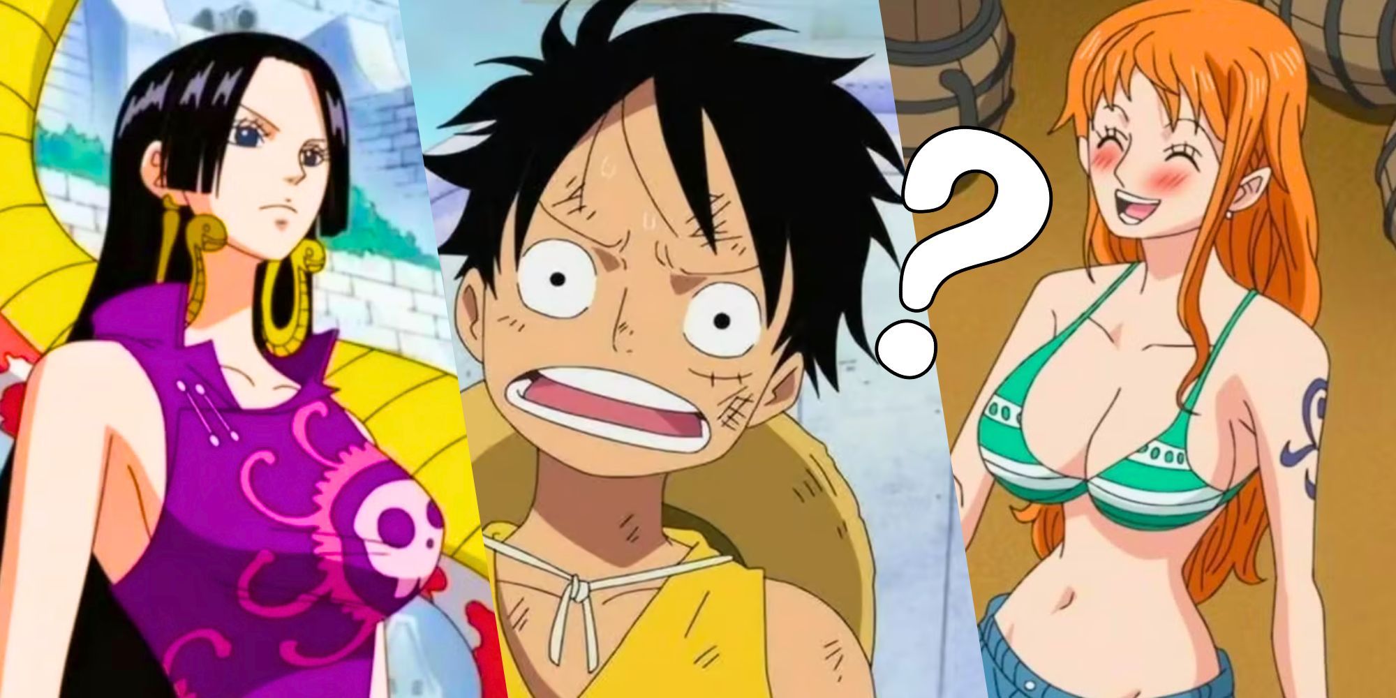 Custom Image of Boa, Luffy, Nami from One Piece